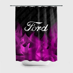 Шторка для душа Ford pro racing: символ сверху, цвет: 3D-принт