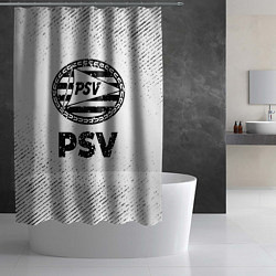Шторка для душа PSV с потертостями на светлом фоне, цвет: 3D-принт — фото 2
