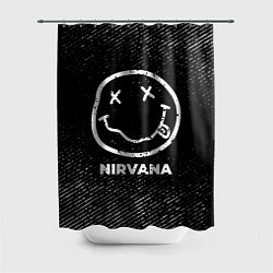 Шторка для ванной Nirvana с потертостями на темном фоне