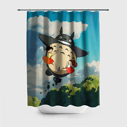 Шторка для душа Flight Totoro, цвет: 3D-принт