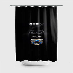 Шторка для душа Geely Атлас, цвет: 3D-принт