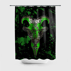 Шторка для ванной Slipknot зеленый козел