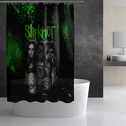 Шторка для душа Slipknot, цвет: 3D-принт — фото 2