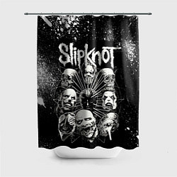 Шторка для душа Slipknot Black, цвет: 3D-принт