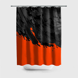 Шторка для ванной Black & Orange