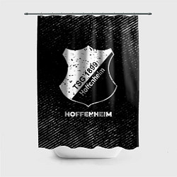 Шторка для душа Hoffenheim с потертостями на темном фоне, цвет: 3D-принт