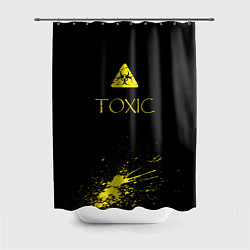 Шторка для душа TOXIC - Биологическая опасность, цвет: 3D-принт