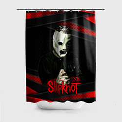 Шторка для душа Slipknot black & red, цвет: 3D-принт