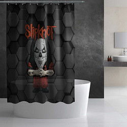 Шторка для душа Slipknot seven art, цвет: 3D-принт — фото 2