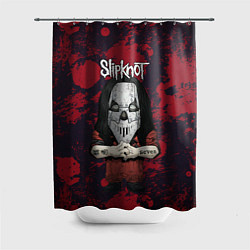 Шторка для ванной Slipknot dark red