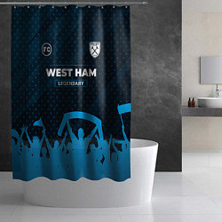 Шторка для душа West Ham legendary форма фанатов, цвет: 3D-принт — фото 2