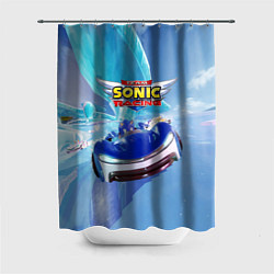 Шторка для душа Team Sonic racing - hedgehog - speed, цвет: 3D-принт
