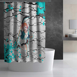 Шторка для душа Манака Мидзусава - Манака Мидзусава, Manaka Mizusa, цвет: 3D-принт — фото 2