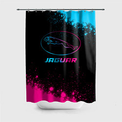 Шторка для душа Jaguar - neon gradient, цвет: 3D-принт
