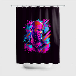 Шторка для ванной Jason Statham - pop art