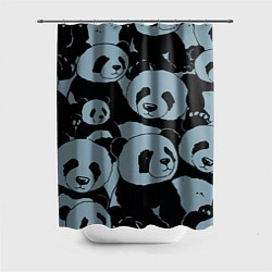 Шторка для душа Panda summer song, цвет: 3D-принт