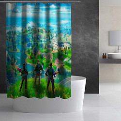 Шторка для душа Фортнайт, цвет: 3D-принт — фото 2