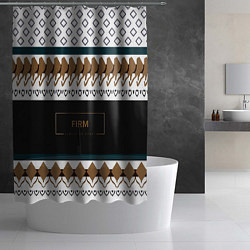 Шторка для душа Как белый свитер из 90х FIRM, цвет: 3D-принт — фото 2