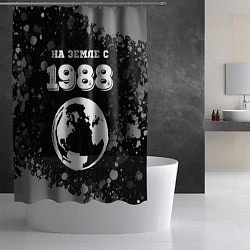 Шторка для душа На Земле с 1988: краска на темном, цвет: 3D-принт — фото 2