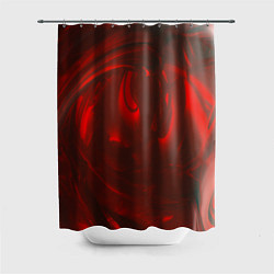 Шторка для душа Темно красные волны, цвет: 3D-принт
