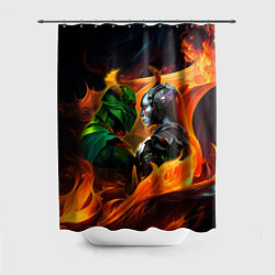 Шторка для душа Wraith King and Gueen of Pain, цвет: 3D-принт