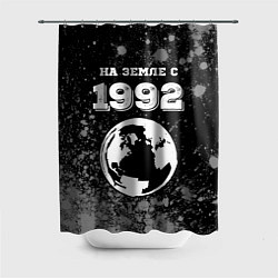 Шторка для ванной На Земле с 1992: краска на темном