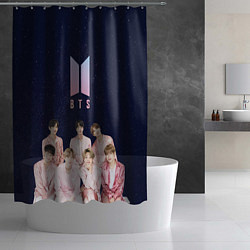 Шторка для душа BTS starry sky, цвет: 3D-принт — фото 2