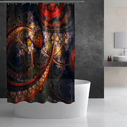 Шторка для душа Fractal illusion, цвет: 3D-принт — фото 2