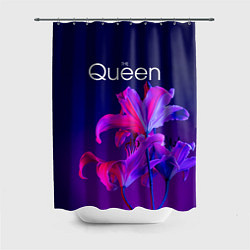 Шторка для ванной The Queen Королева и цветы