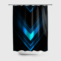 Шторка для душа Neon geometry stripes, цвет: 3D-принт