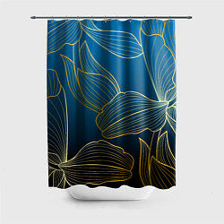 Шторка для душа Vanguard floral pattern, цвет: 3D-принт