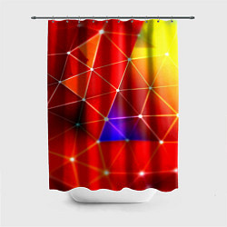 Шторка для ванной Digital triangle abstract