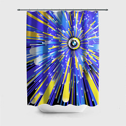 Шторка для ванной BMW - neon pattern - Germany