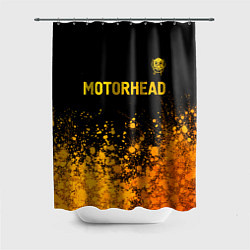 Шторка для ванной Motorhead - gold gradient: символ сверху