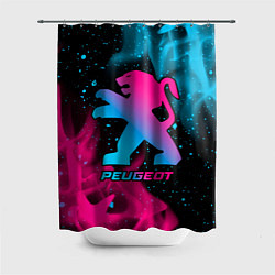 Шторка для ванной Peugeot - neon gradient