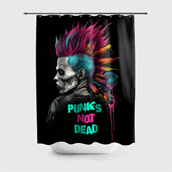 Шторка для душа Punks not dear, цвет: 3D-принт