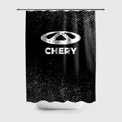 Шторка для ванной Chery с потертостями на темном фоне