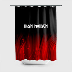 Шторка для душа Iron Maiden red plasma, цвет: 3D-принт