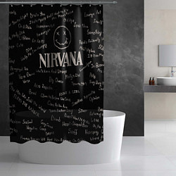 Шторка для душа Nirvana pattern, цвет: 3D-принт — фото 2