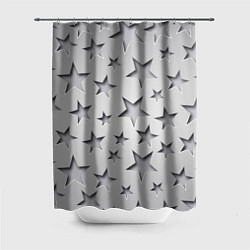 Шторка для ванной Grey stars