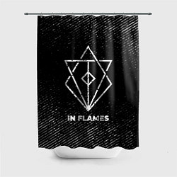 Шторка для ванной In Flames с потертостями на темном фоне