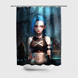 Шторка для ванной Arcane League of Legends Jinx