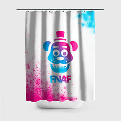 Шторка для ванной FNAF neon gradient style