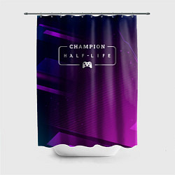 Шторка для ванной Half-Life gaming champion: рамка с лого и джойстик
