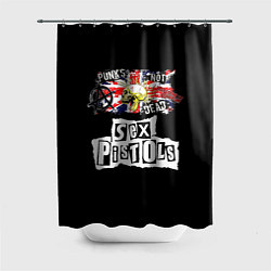 Шторка для душа Sex Pistols - punks not dead, цвет: 3D-принт