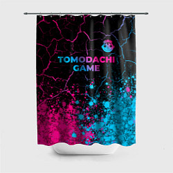 Шторка для ванной Tomodachi Game - neon gradient: символ сверху