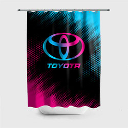 Шторка для душа Toyota - neon gradient, цвет: 3D-принт