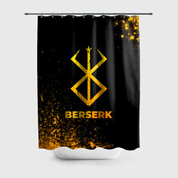 Шторка для душа Berserk - gold gradient, цвет: 3D-принт