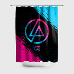 Шторка для ванной Linkin Park - neon gradient