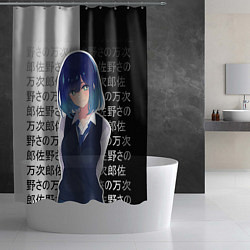Шторка для душа Аканэ - Звёздное дитя - иероглифы, цвет: 3D-принт — фото 2